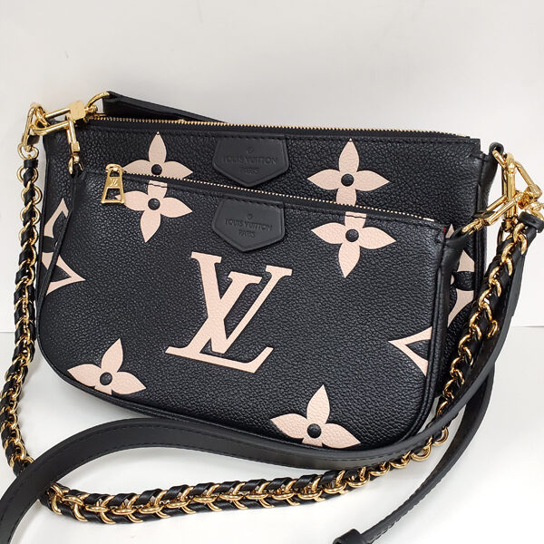 LV ルイヴィトン バッグ バイカラー・モノグラム・アンプラント・ジャイアント ミュルティ・ポシェット・アクセソワール