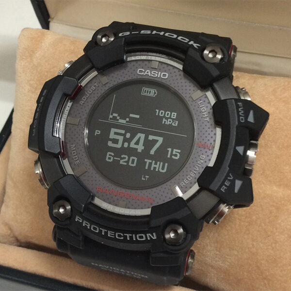 カシオ Gショック G-SHOCK マスターオブG レンジマン ソーラー電波 GPSナビゲーション